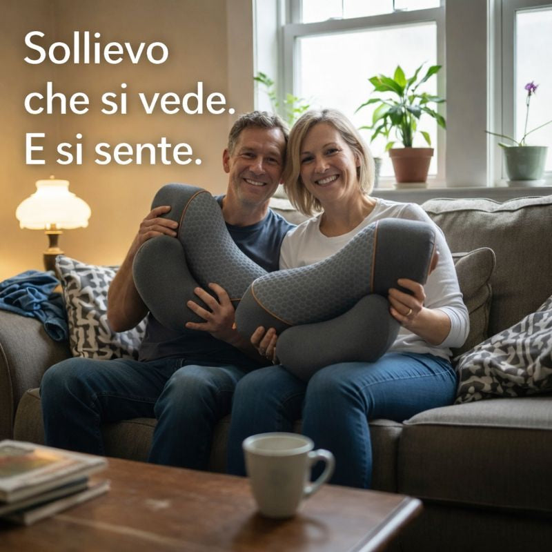 Ergovita™ – Cuscino Massaggiante con Calore per Collo e Spalle