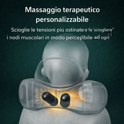 Ergovita™ – Cuscino Massaggiante con Calore per Collo e Spalle