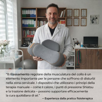 Ergovita™ – Cuscino Massaggiante con Calore per Collo e Spalle